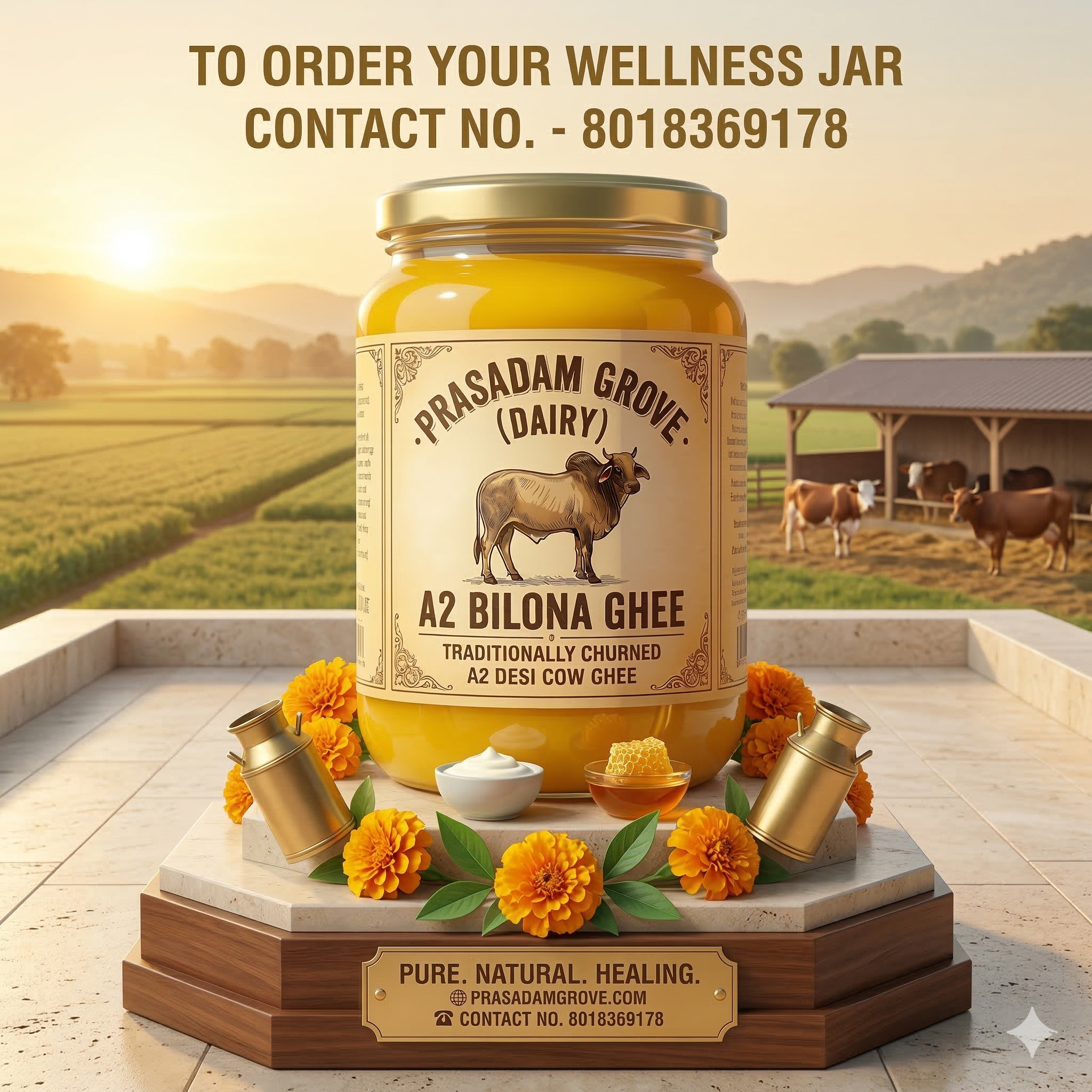 A2 Bilona Ghee Wellness Jar